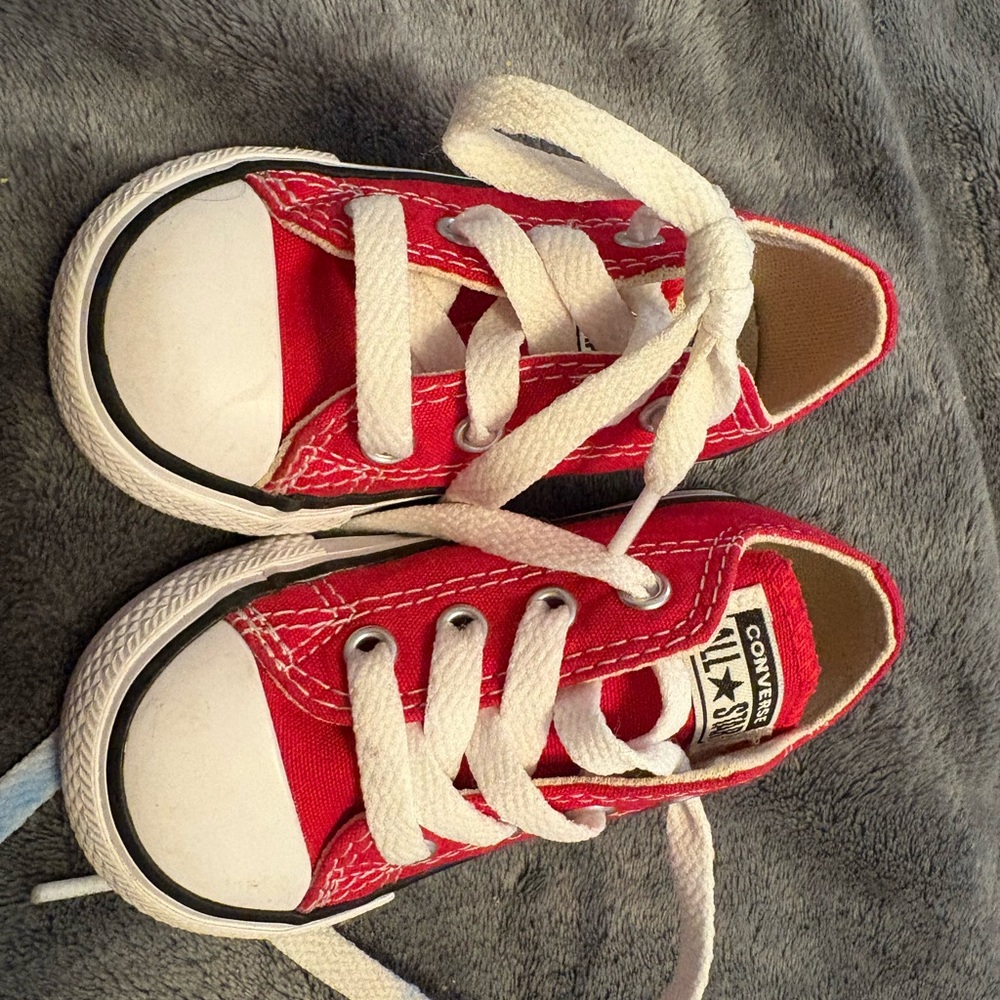 Converse Kids Bright Red Sneakers